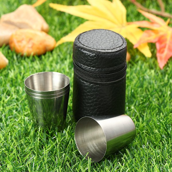4 st Resekoppar Set Camping Cup Mugg L L