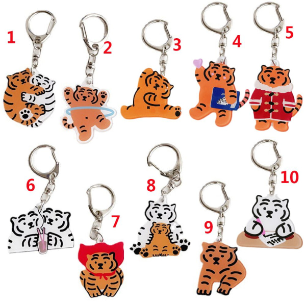 Tiger Nyckelring Väska Hängande hänge 4 4