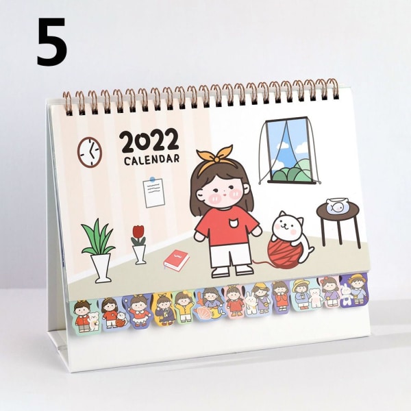 2022 Desktop Paper Calendar Scheduler 5 5