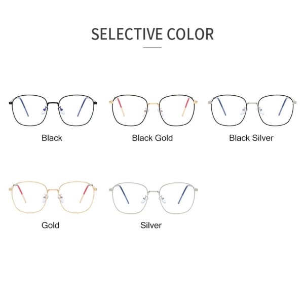 Blåljusglasögon för kvinnor Glasögonbåge GULD GULD Gold