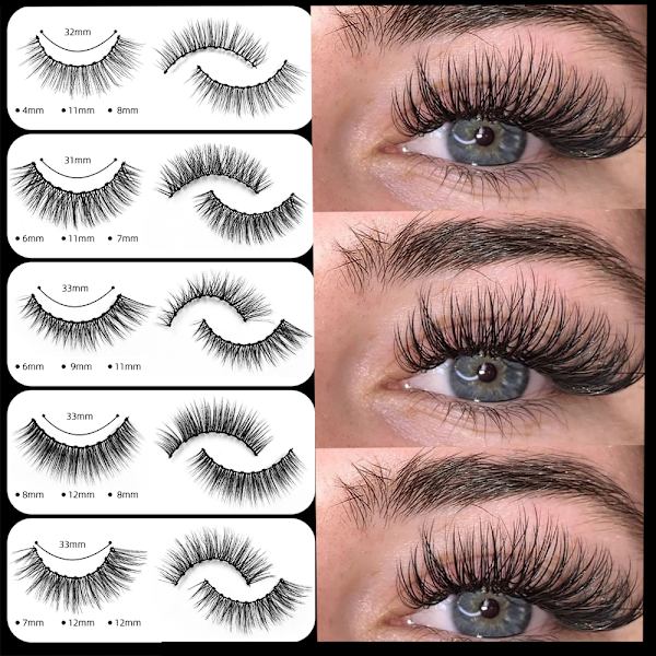 5D magnetiska ögonfransar med eyeliner-kit ZML-006 ZML-006
