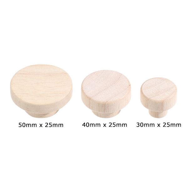 Skapdør Trehåndtak 50MM X 25MM 50mm x 25mm