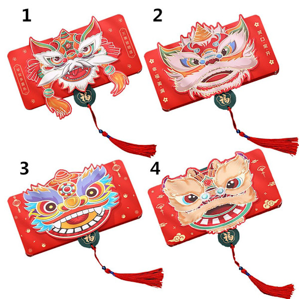Punainen kirjekuori Hongbao 3 3 3