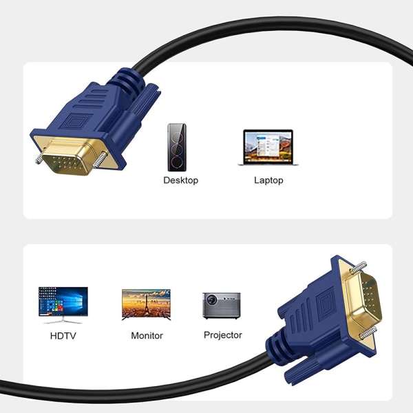 VGA-VGA-kaapeli uros-uros 3M 3m