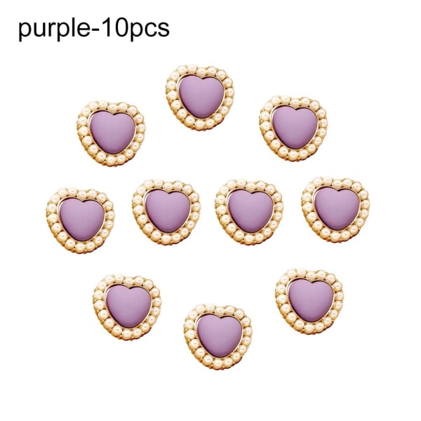 10st Pearl Buttons Skjorta Knappar LILA 10ST 10ST purple 10pcs-10pcs