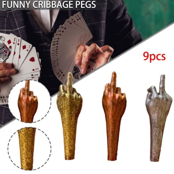 9st Game Pegs Cribbage Board Pegs MANGEFINGER MELLEFinger Middle finger