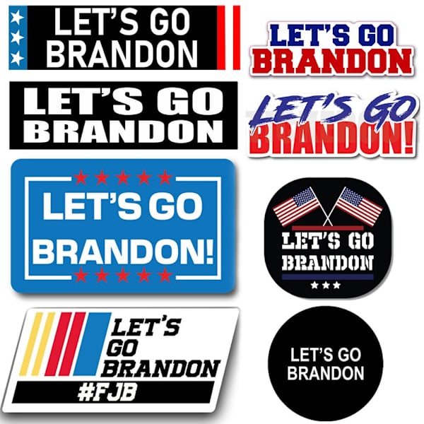 La oss gå Brandon-klistremerke A A A
