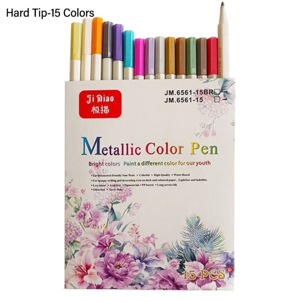 Marker Penna Metallic Pen HÅRD TIP-15 FÄRGER HÅRD TIP-15 FÄRGER Hard Tip-15 Colors