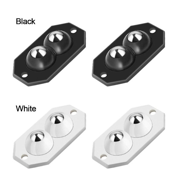 8st/ set Förvaringslåda Hjul Möbelremskiva VIT white