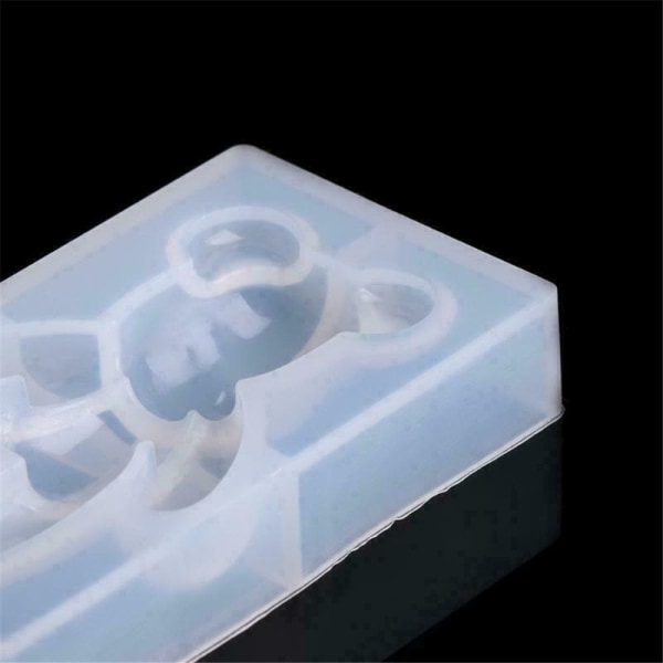 Teddybjørn silikonform 3D anhengsform smykkefremstilling TYPE 5 Type 5