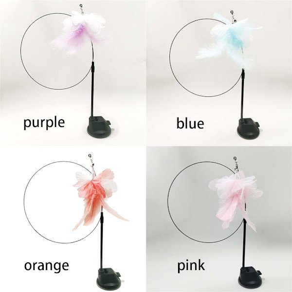 Pet Cat Teaser Legetøj Cat Stick Toy PINK pink