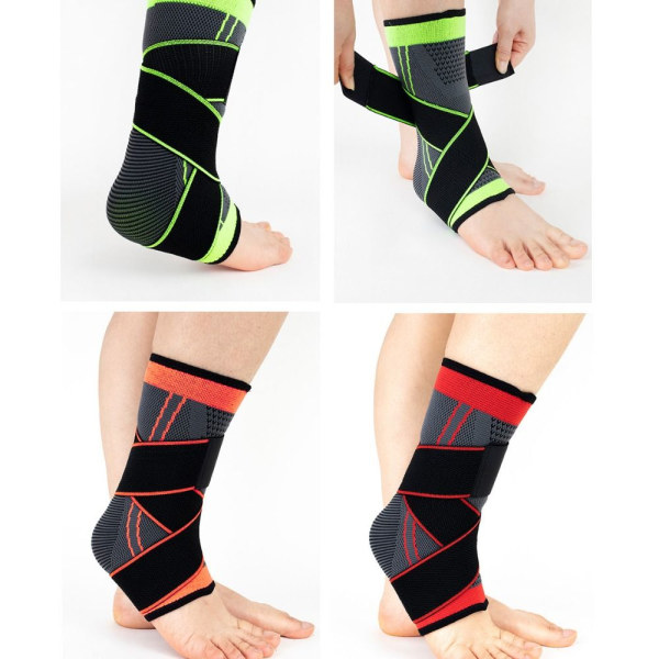 Elastisk ankelbøjle Ankestøttebøjle GRØN M M green M-M