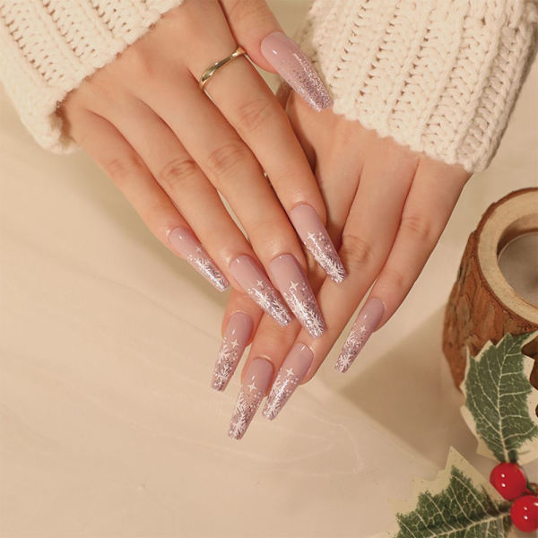 24 kpl Fake Nails Christmas JP1899 JP1899 JP1899