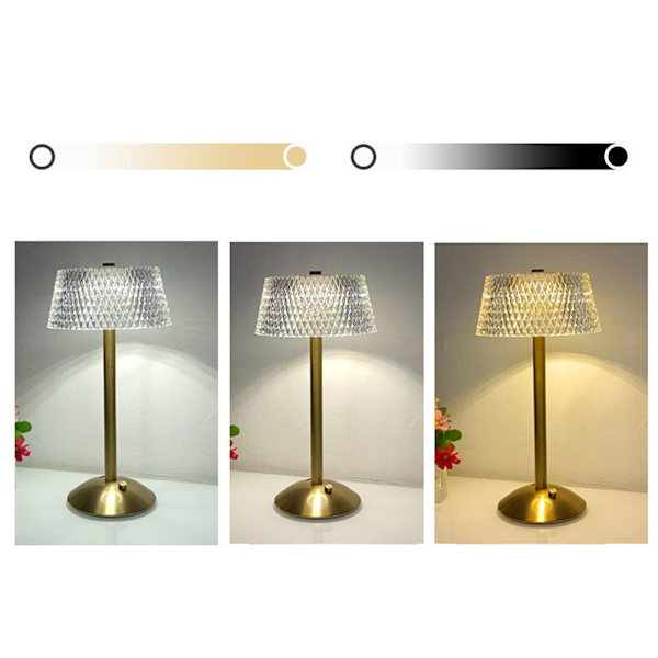 Bordlampe Krystal LED
