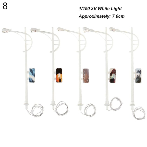 5 stk Garden Street Lamp Model Lights 8 8 8