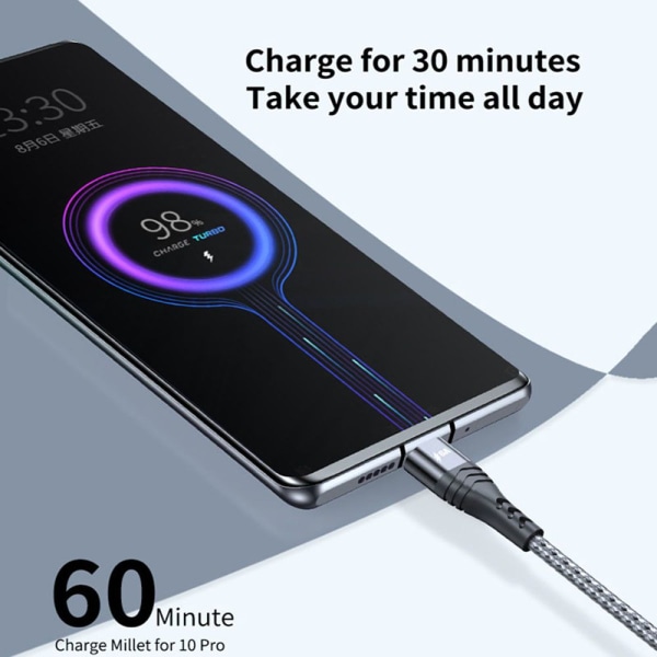 Pikalatauskaapeli USB Type C -kaapeli 0,5M 0.5m