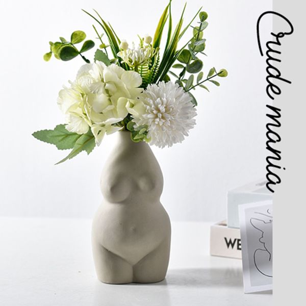 Vase Naken Kvinnekropp HVIT white
