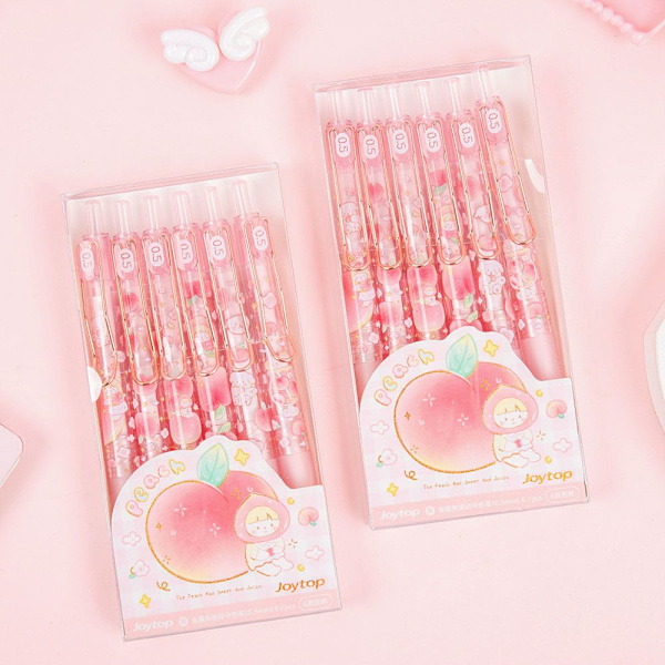Kulepenn Rulleballpenn Gelpenner 6PCS/Set