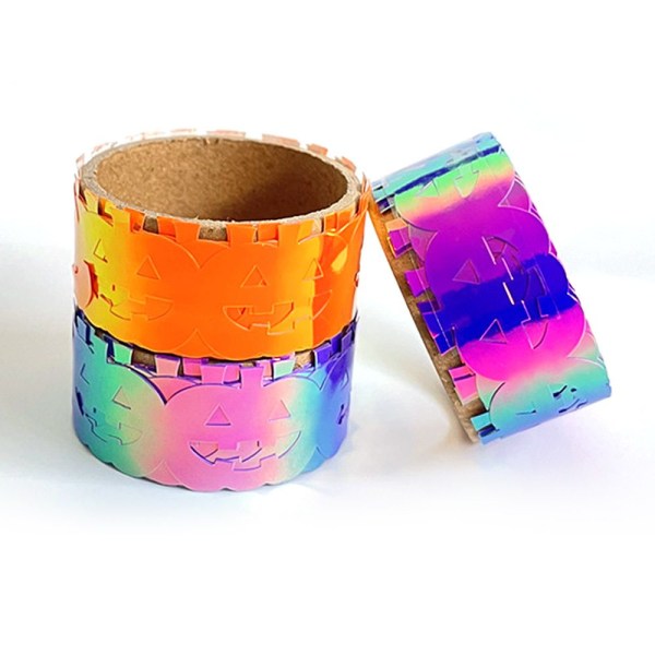 Hollow Pumpkin Tape Glitter Washi Tape LILA Purple