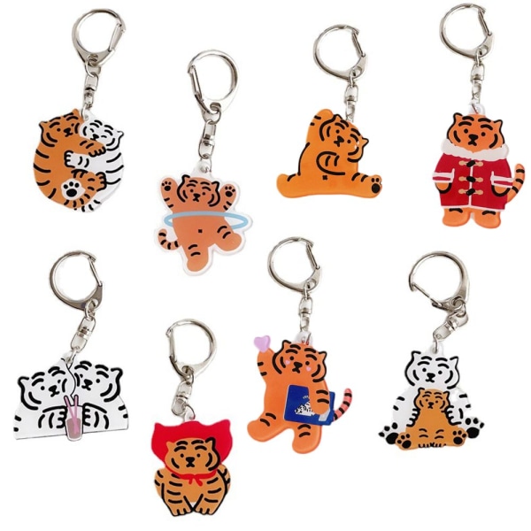 Tiger Nyckelring Väska Hängande hänge 7 7