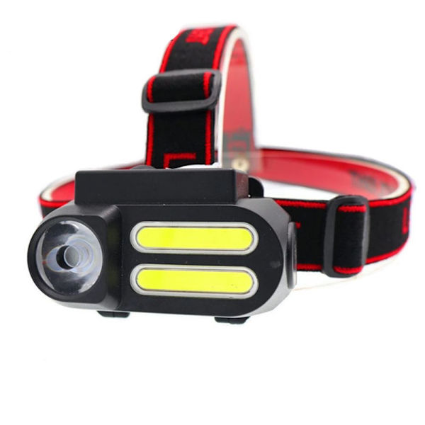 Kalastuspäälamppu XPE+2* COB LED-otsavalaisin