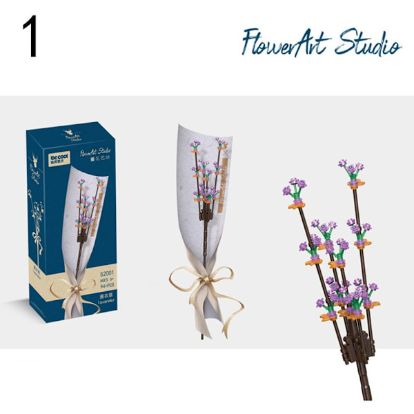 Byggeklosser, blomstersimulering, blomster 1 1 1