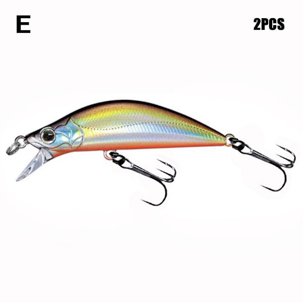 2st Sjunkande Minnow Baits Fiskkrokar E E E