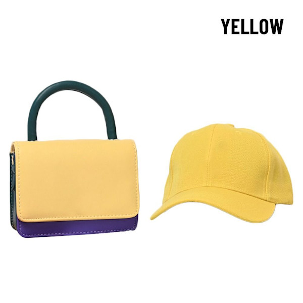 Crossbody Taske Og Hattedragt Håndtaske GUL yellow