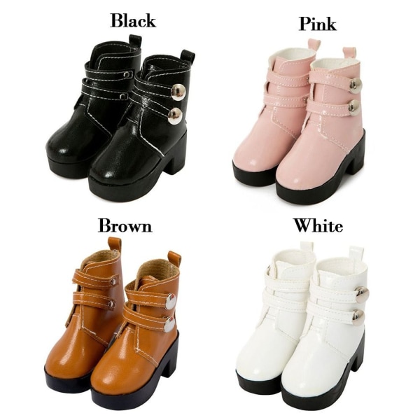 Tyg Skor 1/3 Doll Boots VIT White