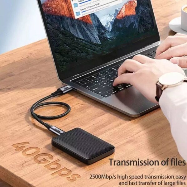 Type C - Type C -kaapeli USB 4.0 0.8M 0.8m