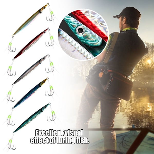 Metallinen kalastusuistin koukulla Jig Bait COLOR A COLOR A Color A