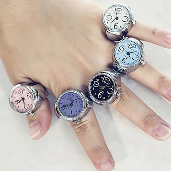 Watch Runda kvartsfingerringar LILA Purple
