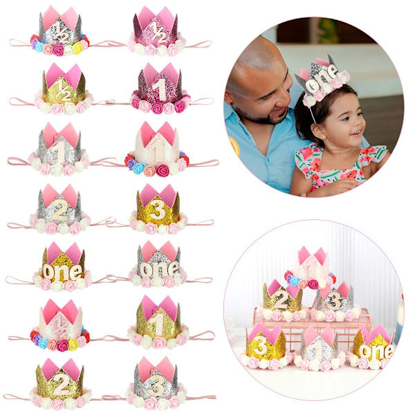 Hyvää syntymäpäivää Juhlahatut Baby Crown TYYPPI 6 TYYPPI 6 Type 6