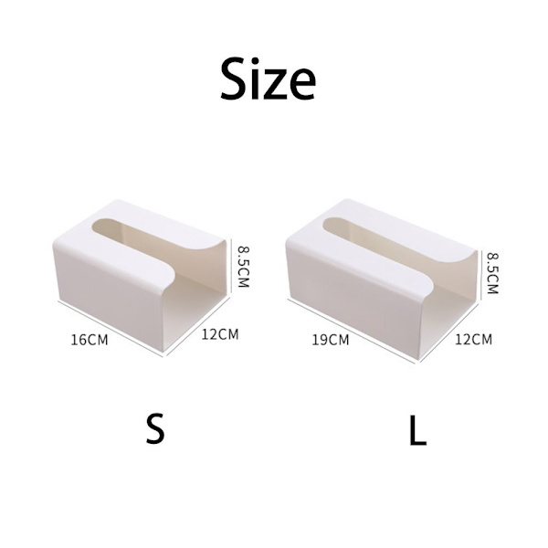 Tissue Box Paperipyyhepidike WHITE S white S
