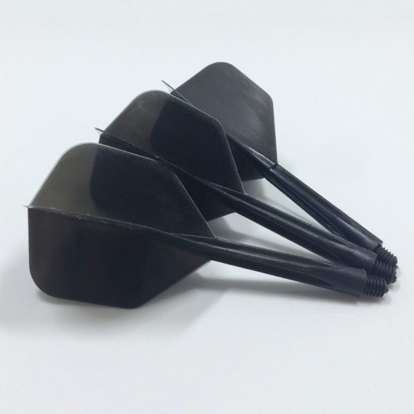10st Dart Tail Dart Flight Stam SVART 10ST 10ST Black 10Pcs-10Pcs