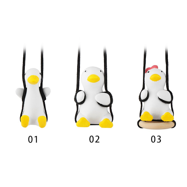 Swing Duck Car Pendant Decor 1 1 1