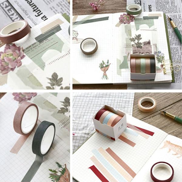 10 rullaa/ set Koristeeppi Paperiteippi DD D