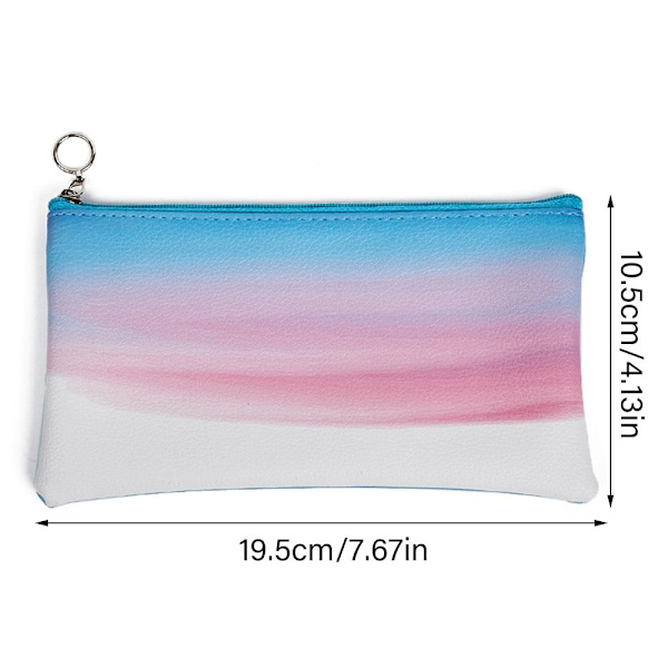 Gradient Color kosmeettinen laukku meikkipussi VAUNANpunainen pink
