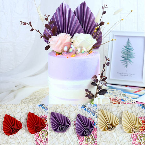 2 stk Cake Topper Topper Flagg LILLA S purple S