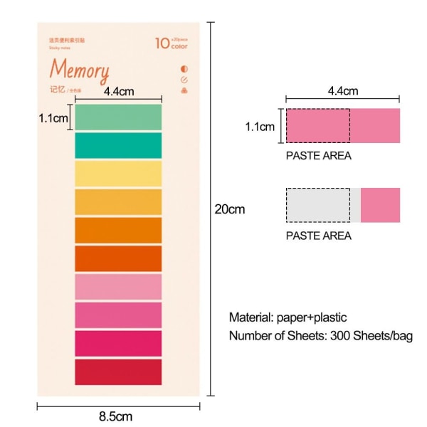 4Bag Sticky Notes Memo Pad 2 2 2