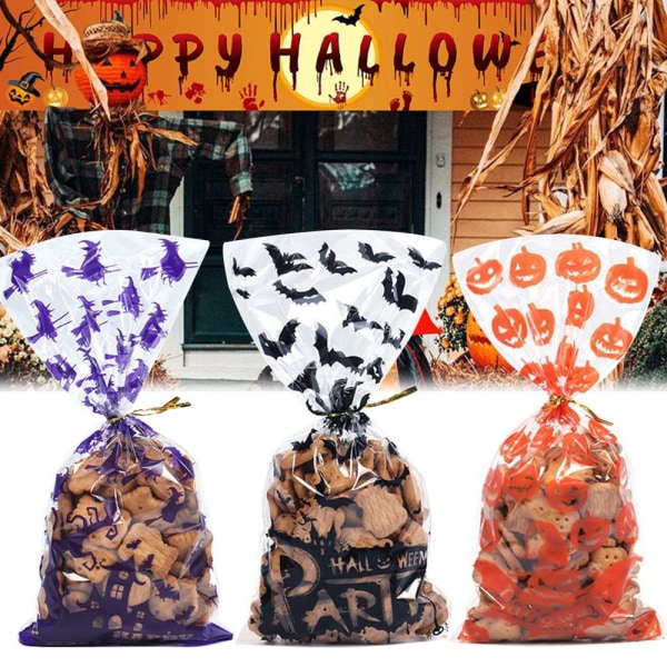 50 kpl Halloween karkkipussi paketti lahja WITCH WITCH Witch