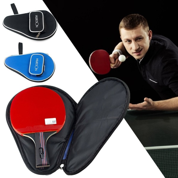 Bordtennisracketväska Ping Pong Paddlar Case SVART black