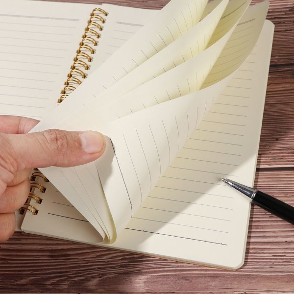 Kraft Paper Notebook Coil Notebooks B5 A5 HORISONTAL LINE INNER A5