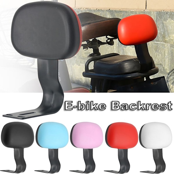 El-cykelryglæn E-cykelryg Lazyback SORT black