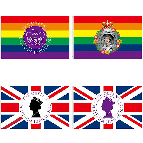 Queen Platinums Jubilee Flag 2022 Queen Banner C C C