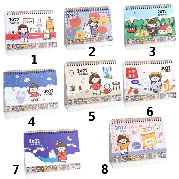 2022 Desktop Paper Calendar Scheduler 5 5
