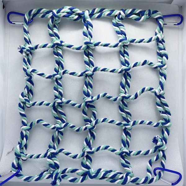 Fågelklätternät Klätterrepsnät BLÅT blue