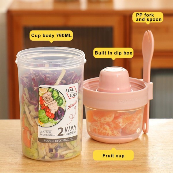 Friskholdende æske forseglet beholder HVID 560+310ML 560+310ML white 560+310ml-560+310ml