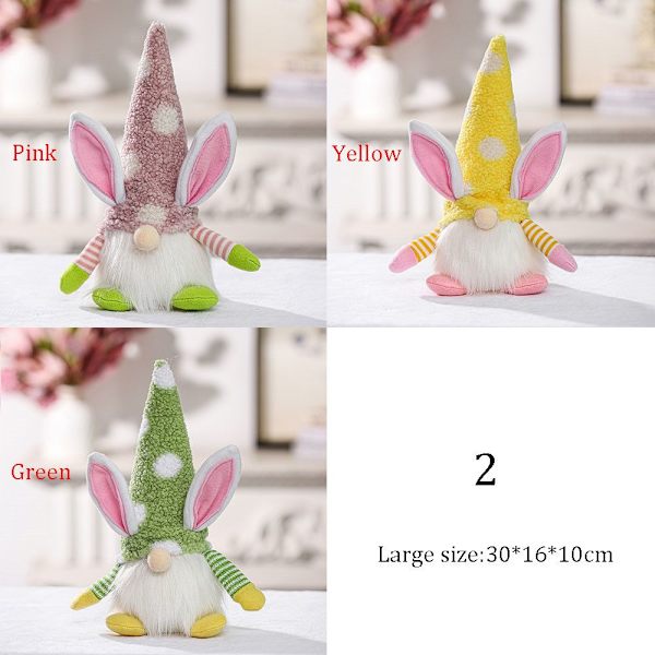 Rudolph Bunny Doll påskedekoration GUL 1 1 yellow 1-1