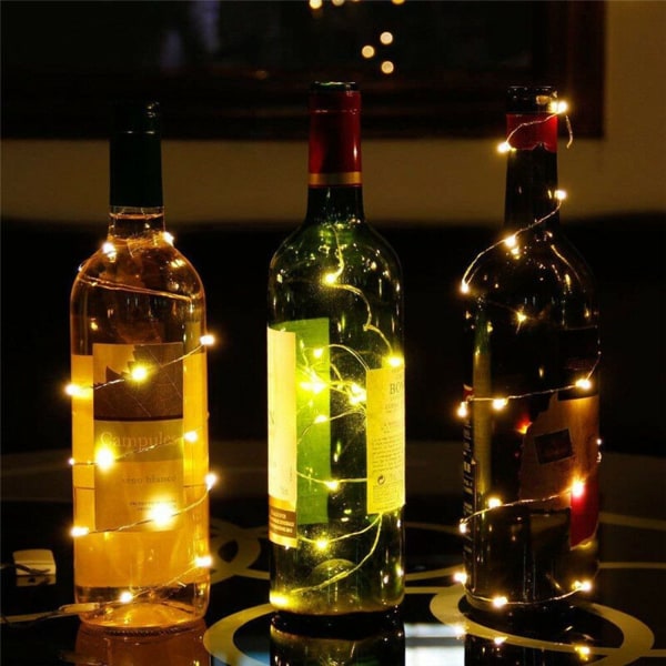 10/20/30/50 LED Fairy String Lights Wire Kobber WARM WHITE 20 warm white 20 LED 2m